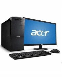 Desktop Acer Veriton M200-P500 (UD.305SI.0E3) | AMD Ryzen 5 5600G, 8GB DDR4 RAM, 512GB SSD, eShell, DOS, Integrated AMD GPU Graphics, USB Keyboard & Mouse, 21.5" EK220QJ0BI Monitor, Black