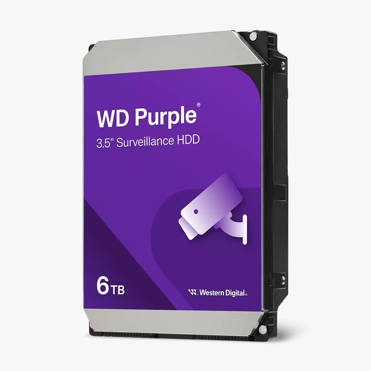 Harddisk WD 6tb Surveillance, 6 Gb/s SATA, 256MB Cache, 3.5 Inch WD64PURZ (Purple)