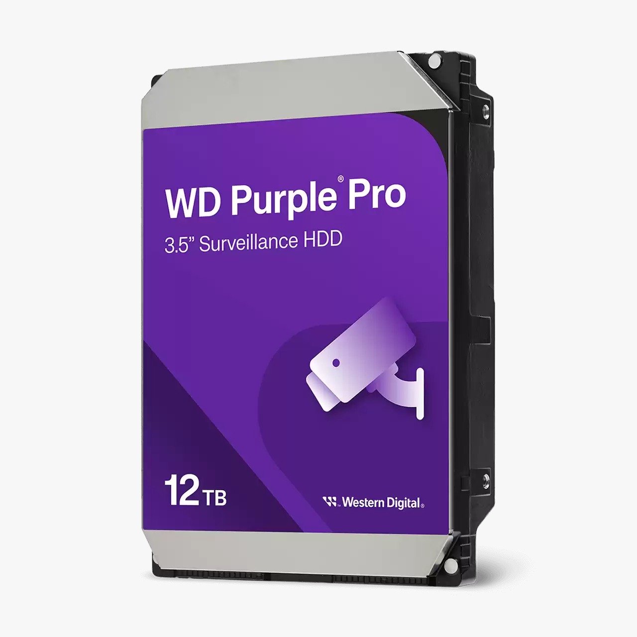 Harddisk WD 12TB Purple Pro Smart Video Surveillance Hard Drive WDCWD122PURP | 3.5 Inch Form Factor, SATA 6 Gb/s, 7200 RPM, 512MB Cache, Upto 272MB/s Transfer Rate, Internal Hard Drive