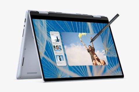 Laptop Dell Inspiron 14 7440 2-in-1 | 14″ FHD+ touch, i5-1334U, 16GB RAM, 512GB SSD, Iris Xe, Win 11 + Office 2024 + M365, backlit KB, fingerprint, Active Pen, Ice Blue, 1.75 kg.