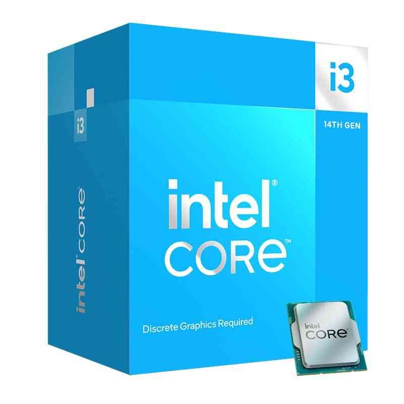 CPU Intel Core i3-14100F | 14th Gen, 4 Cores/8 Threads, up to 4.7GHz, 12MB Cache, 58W TDP, DDR4/DDR5 Support, LGA1700, No iGPU