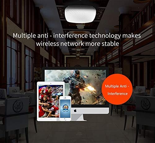 Access Point Tenda TE-I9 Wireless N300 Ceiling Mount Access Point, PoE, Up to 25 Users, White