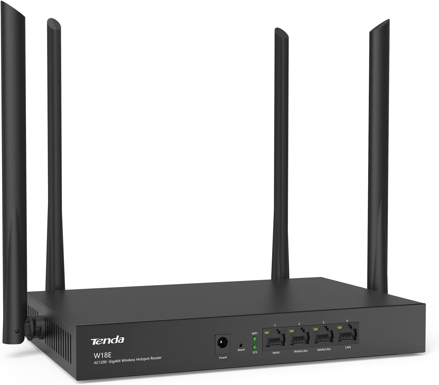 Router Tenda TEI-W18E AC1200 Dual Band Gigabit Multi-WAN Wireless Hotspot Router, Black
