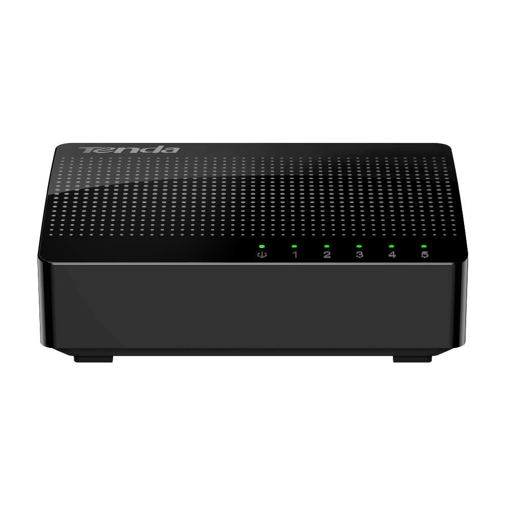 Switch Tenda TEI-SG105M 5-Port Gigabit Ethernet Desktop Switch, Metal Body, Black