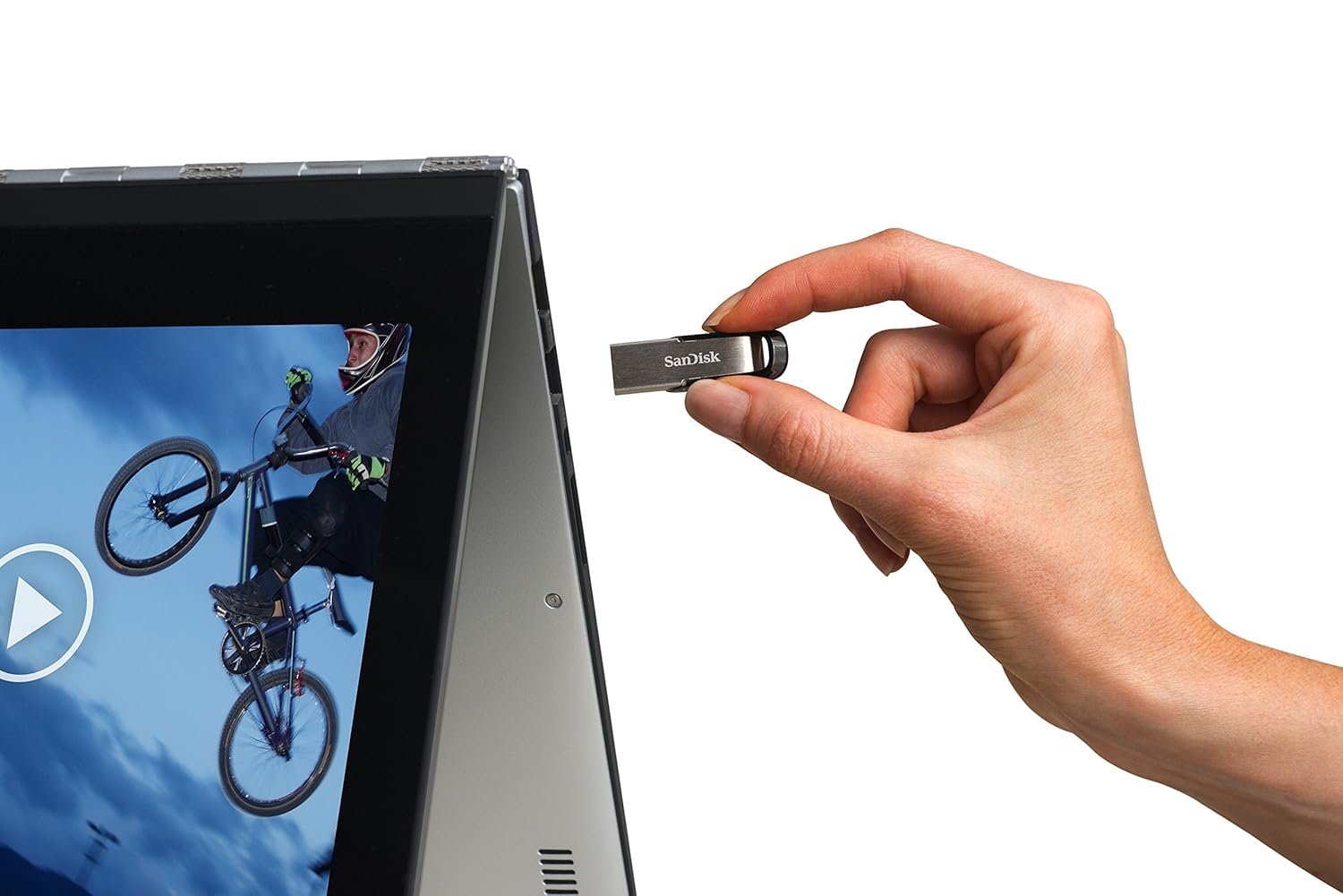 Pendrive Sandisk Flash Drive Ultra Flair USB 3.0 512gb SDCZ73-512G-I35, Silver Black