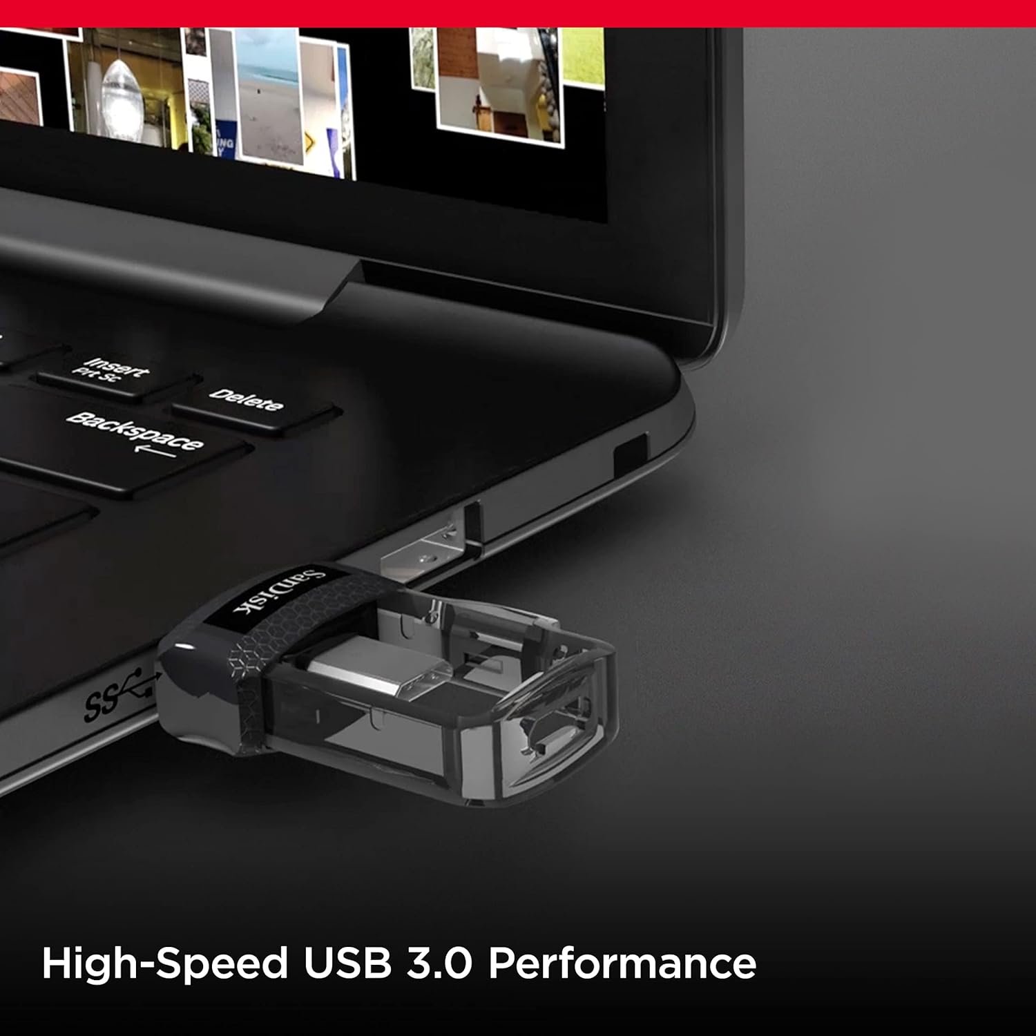 Pendrive Sandisk 128gb dual drive M3.0 SDDD3-128G-I35