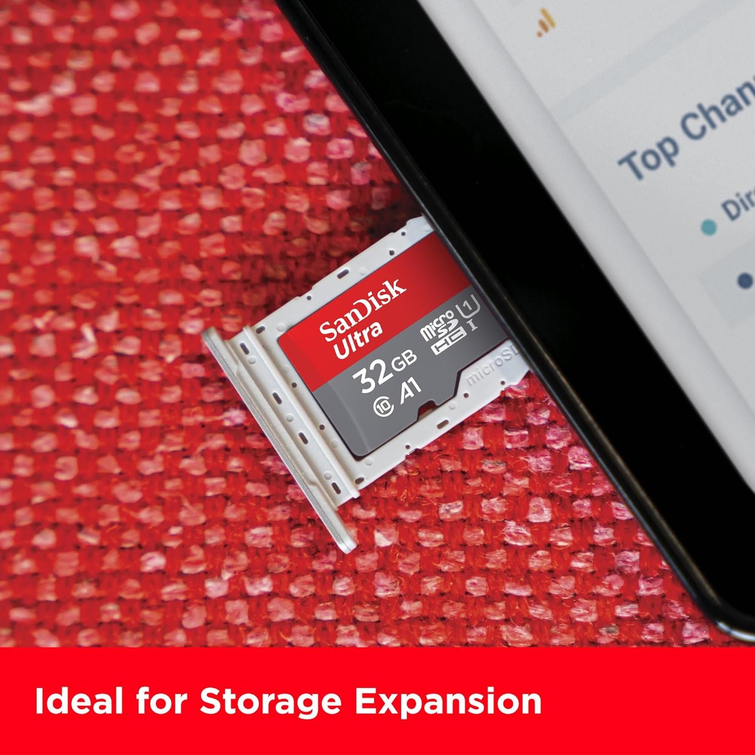Card Micro SD SanDisk 32GB Ultra microSDHC UHS-I Memory Card - 98MB/s, C10, U1, A1 | SDSQUAR-032G-GO61N