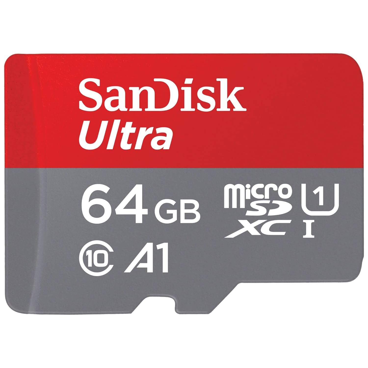 Card Micro SD SanDisk 64GB Ultra microSDXC UHS-I Memory Card - 140MB/s, C10, U1, A1, Full HD | SDSQUAB-064G-GN6MN