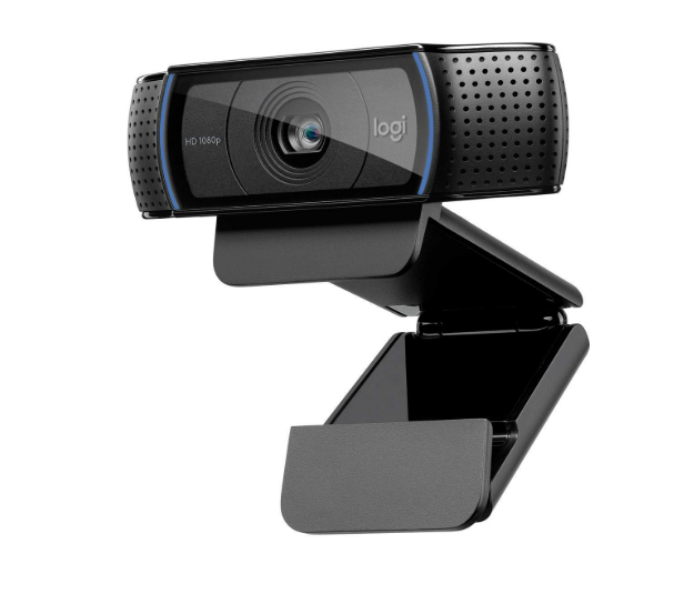 Webcamera Logitech C920 HD Pro | Full HD 1080p / 30fps Video Calling, Clear Stereo Audio, HD Light Correction, Works with Skype, Zoom, FaceTime, Hangouts, PC / Mac / Laptop / MacBook / Tablet - Black