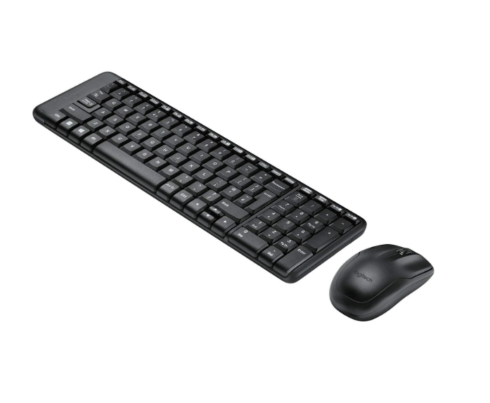 Keyboard & Mouse Combo Logitech MK120 | USB 2.0, For Windows, Optical Wired Mouse, Full-Size Keyboard, USB Plug-and-Play, Compatible with PC / Laptop, Colour:- Black