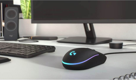 Mouse Logitech G203 Lightsync Gaming | Wired, 6 programmable buttons, Easy customization, Dynamic screen sampling, Audio visualizer, Gaming grade sensor, Optimized button tensioning, 8000 DPI, Rainbow Optical Effect LIGHTSYNC RGB