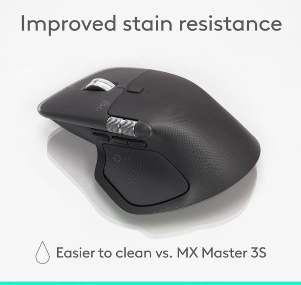 Mouse Logitech Wireless MX Master 3 | Ultrafast Scrolling, Use On Any Surface, Ergonomic, 4000 Dpi, Customisation, USB-C, Bluetooth/USB, Apple Mac iPad OS Microsoft PC Windows Linux, Dark Grey