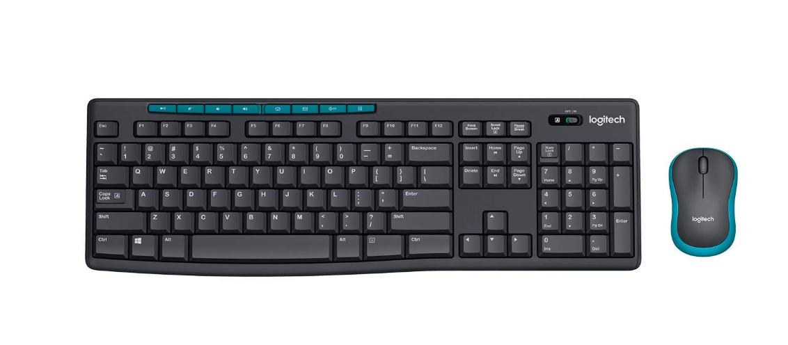 Keyboard and Mouse Combo Logitech MK275 | USB Wireless Keyboard & Mouse Set for Windows, 2.4 GHz Wireless, Compact Wireless Mouse, 8 Multimedia & Shortcut Keys, 2-Year Battery Life, PC / Laptop, Spill-resistant Design, Black