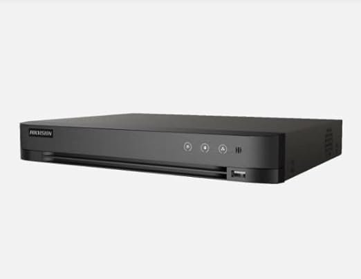 CCTV Camera SDVR Hikvision IDS-7204HUHI-M1/X | 4 Channel, 5MP 1U H.265 AcuSense DVR, Upto 8 Channels IP Camera Inputs, HDMI / VGA Output, 1 SATA Interface, Support All channels Motion Detection Technology, Two-Way Audio, Black