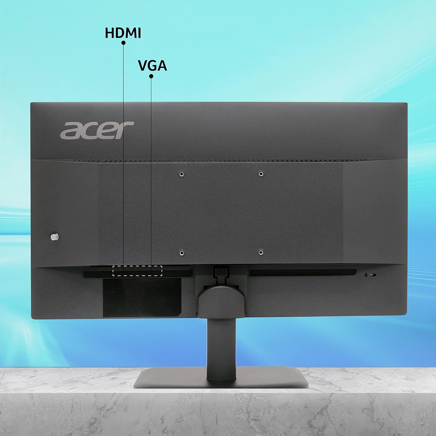 Monitor Acer 21.5 Inch (54.6 cm) EK220QE3BI (UM.WE0SI.303) | IPS Full HD (1920x1080) Backlit LED LCD Monitor, 1 MS VRB Response Time, 100Hz Refresh, 250 cd/mΒ² Brightness, 99% sRGB, HDMI 1.4 & VGA Ports With HDMI Cable, Eye Care Features, Black
