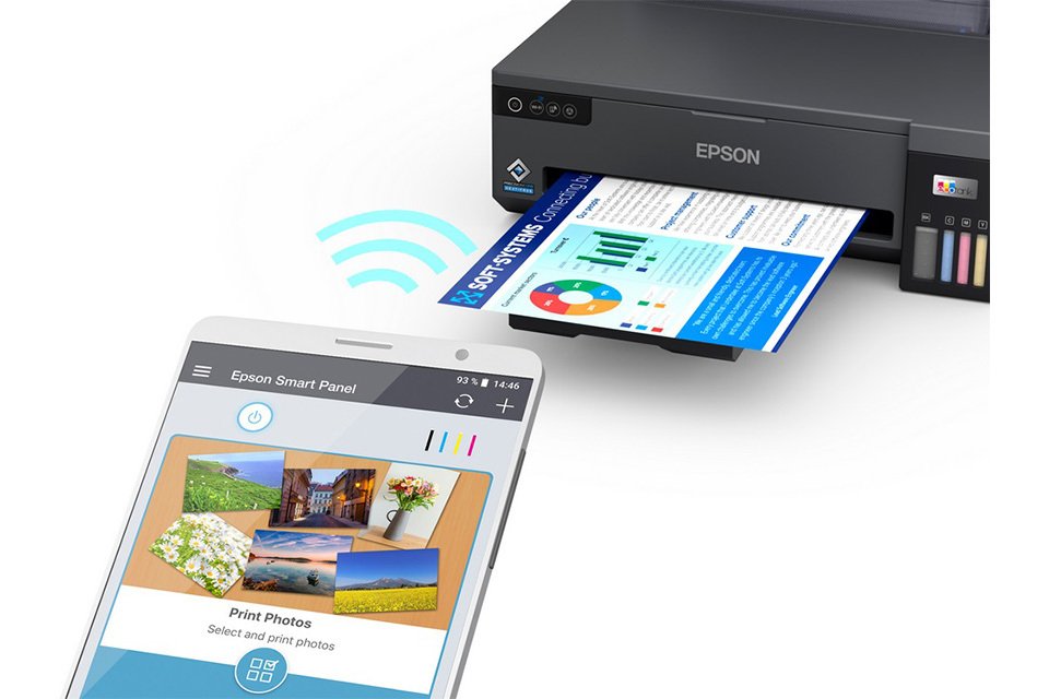 Printer Epson EcoTank L11050 | A3+, 4 Colour Single Function Ink Tank Printer with WiFi Connectivity, Black