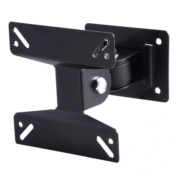 WallMount Maxicom M-037+ | 14 - 27 Inch Full Motion LED TV Wall Mount,15KG Weight Capacity, Heavy Duty Steel Construction, Tilt, Swivel, Extend, Universal VESA Mount, Black