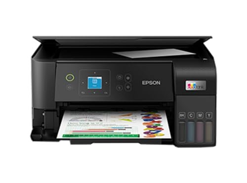 Printer Epson EcoTank L3560 | Multi-Function A4 Wi-Fi All-in-One Ink Tank Printer, Compact Integrated Tank Design, High Speed A4 Colour Printer With Wi-Fi Direct & LCD Screen, Print, Scan, Copy, Black
