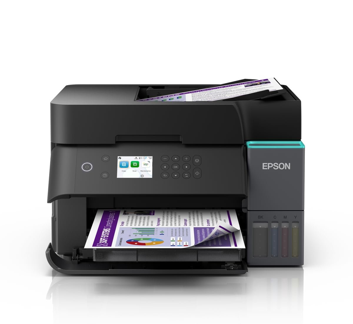 Printer Epson EcoTank L6360 | A4 Wi-Fi All-In-One MultiFunction InkJet Printer, Print, Scan, Copy, Auto-Duplex Print, Compact EcoTank Design, Black
