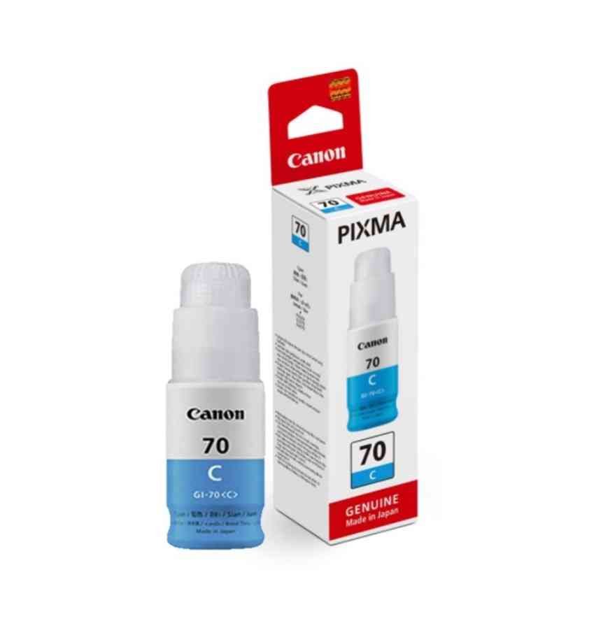 Canon Ink Bottle Pixma GI-70 Cyan | Compatible with Canon G6070 and G5070 Series