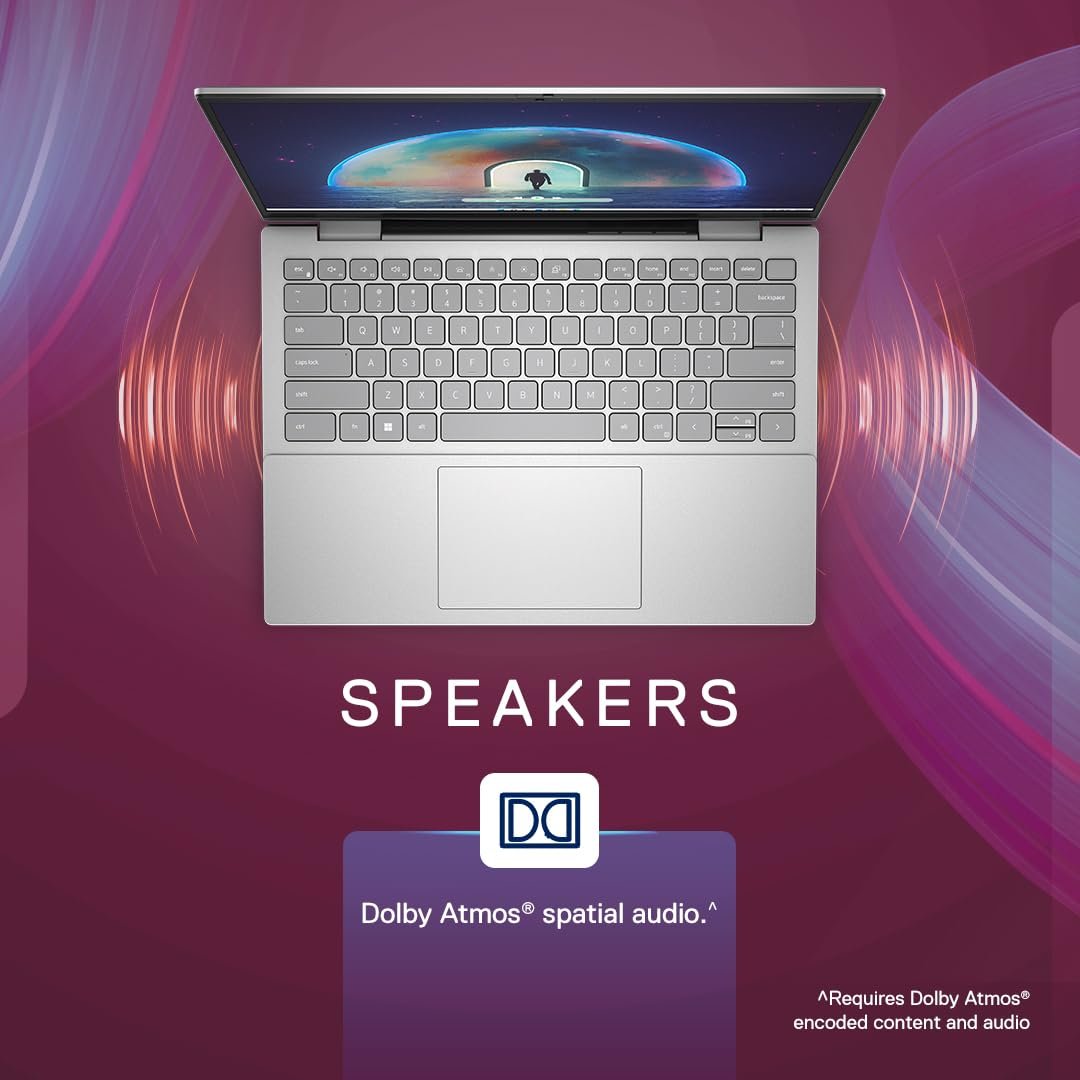 Laptop Dell Inspiron 14 5430 | 14″ FHD+ ComfortView, Intel Core i5-1335U (13th Gen), 8GB LPDDR5 RAM, 512GB NVMe SSD, Windows 11 + MS Office 2021, integrated graphics, backlit keyboard, Thunderbolt 4, Platinum Silver, 1.59 kg, includes bag.