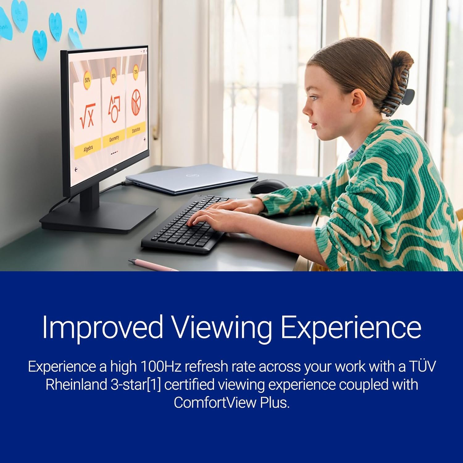 Monitor Dell SE2225HM | 22″ FHD (1920×1080), 100Hz, 5ms, VA panel, 3000:1 contrast, HDMI & VGA ports, tilt-adjustable, wall-mountable, metal stand, black.