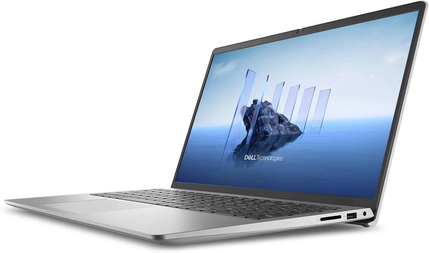 Laptop Dell 15 DC15250 | 15.6″ FHD IPS 120Hz anti-glare display (250 nits), Intel Core 3 100U (14th Gen), 8GB DDR4 RAM, 512GB NVMe SSD, Windows 11, Office H&S 2024, M365, standard keyboard, backpack, Platinum Silver.
