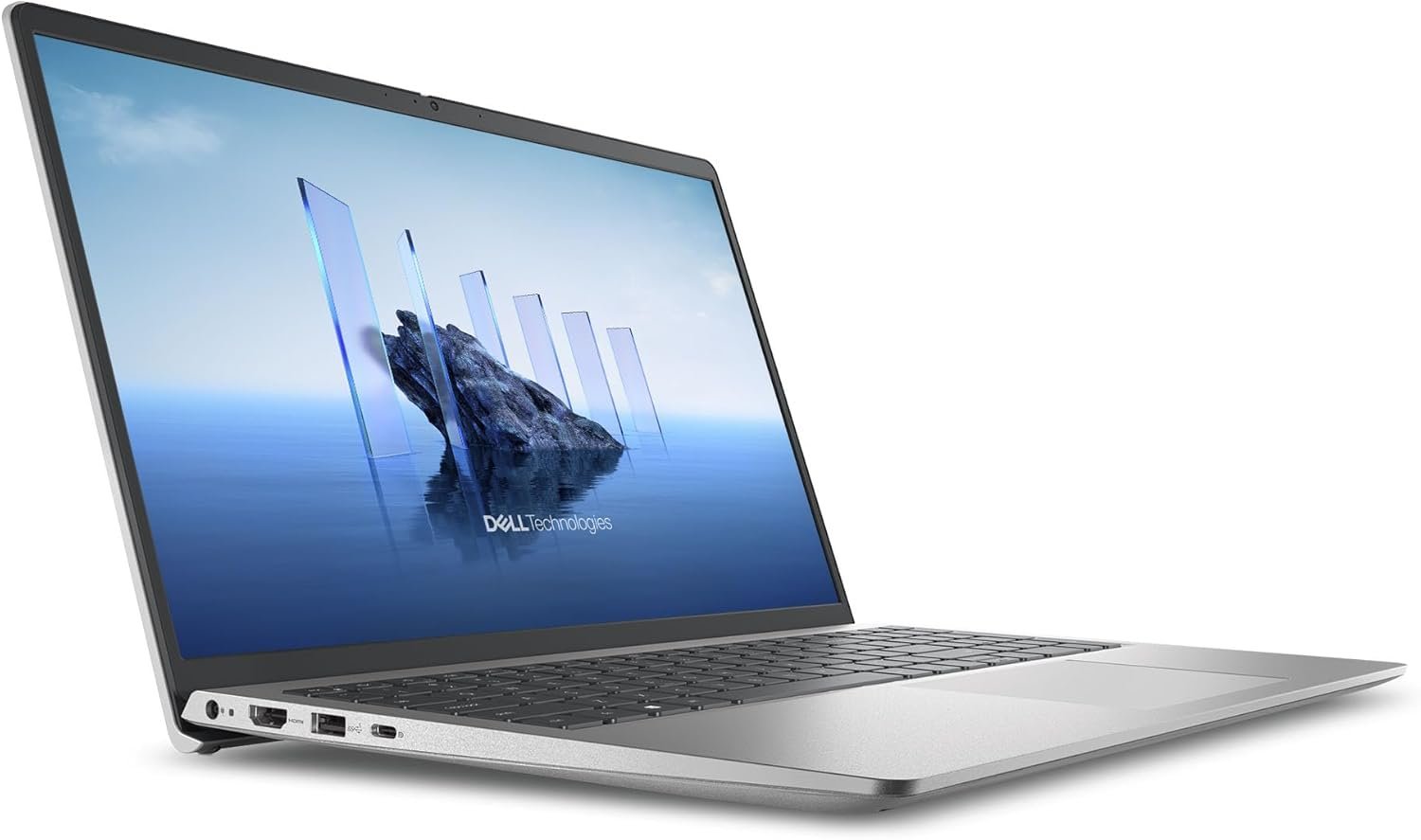 Laptop Dell 15 DC15250 | 15.6″ FHD IPS 120Hz anti-glare display (250 nits), Intel Core 3 100U (14th Gen), 8GB DDR4 RAM, 512GB NVMe SSD, Windows 11, Office H&S 2024, M365, standard keyboard, backpack, Platinum Silver.
