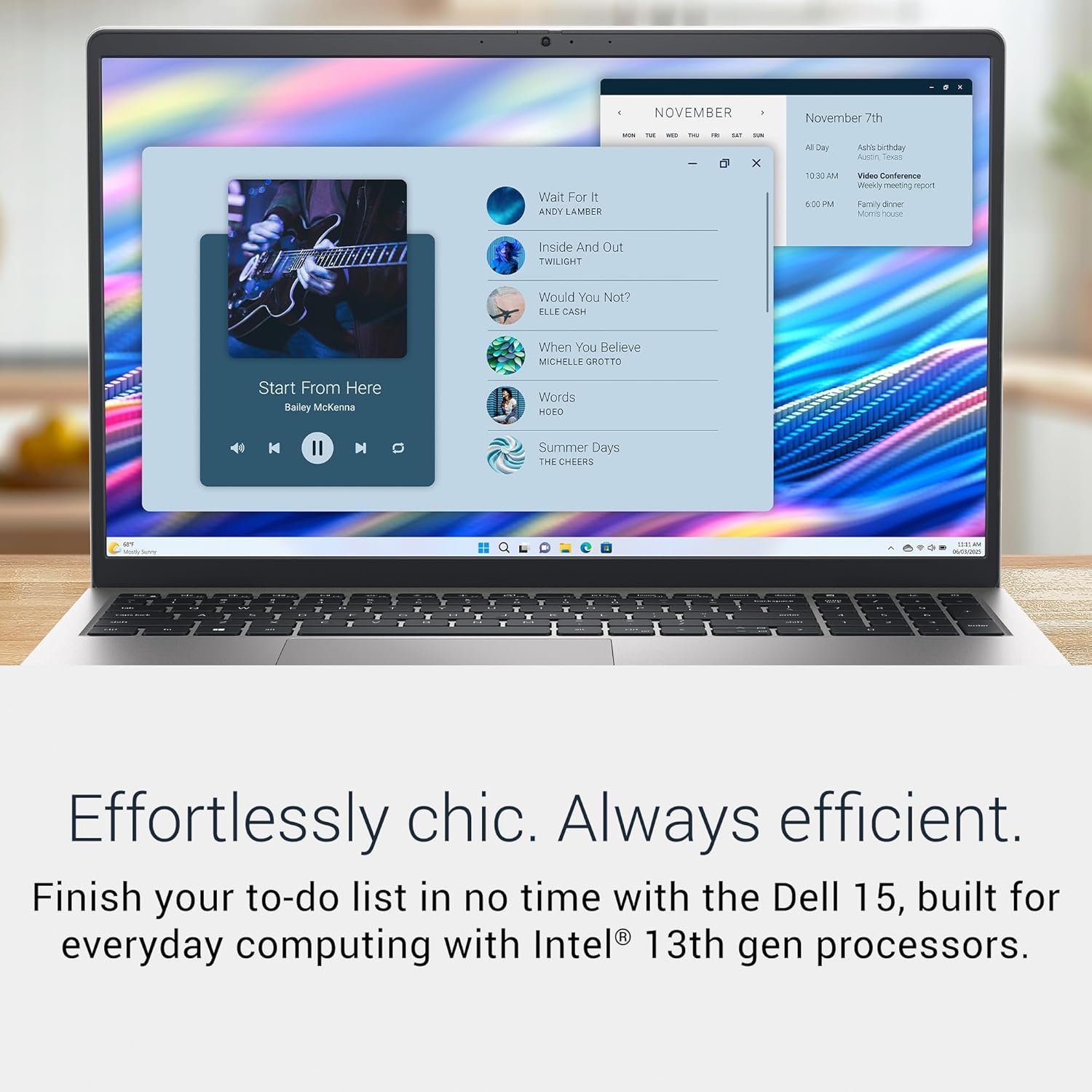 Laptop Dell 15 DC15250 | 15.6″ FHD anti-glare IPS 120Hz display (250 nits). Intel Core i7-1355U (13th Gen), 16GB DDR4 RAM, 512GB NVMe SSD. Windows 11, Office H&S 2024, M365, backlit keyboard, no FPR, backpack, Platinum Silver.