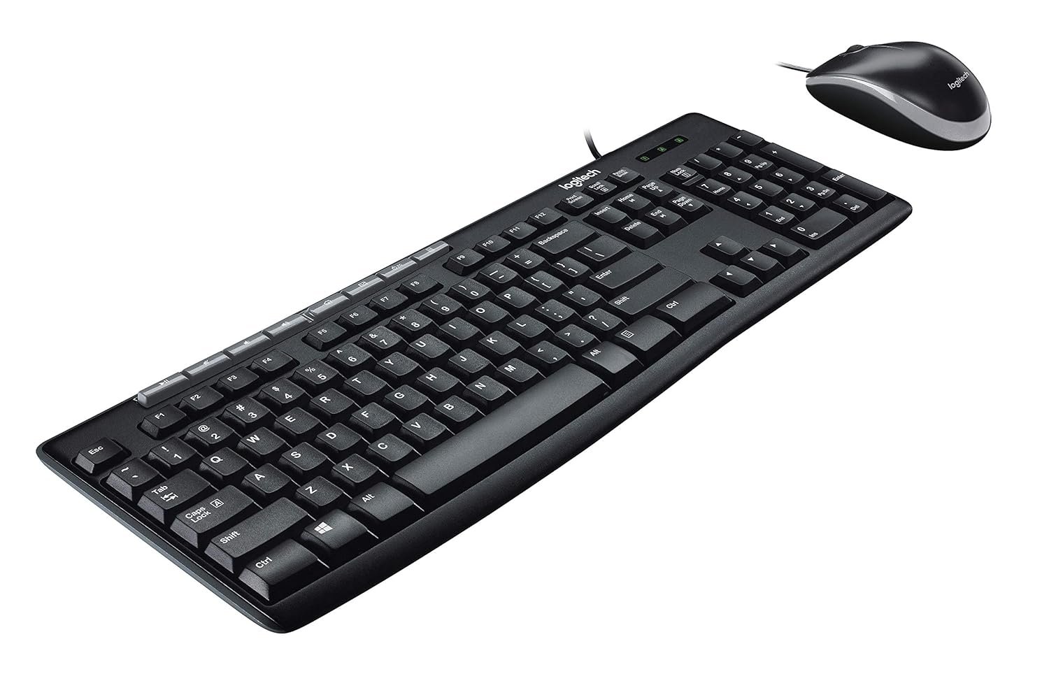 Keyboard & Mouse Combo USB Logitech Media Combo MK200 | Full-Size Keyboard & High-Definition Optical Mouse