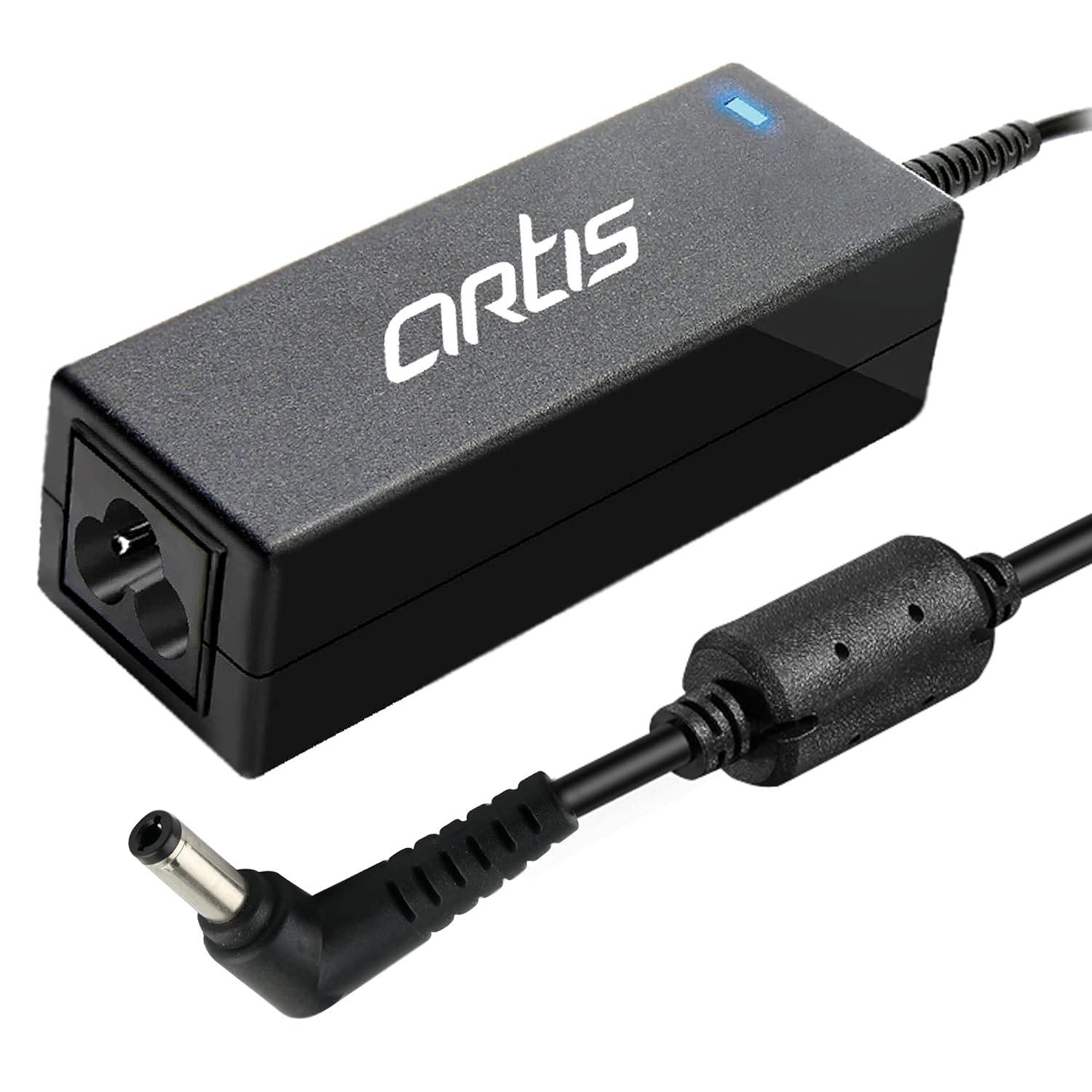 Adapter Artis A0403 | 45Watt Laptop Charger Without Power Cord, Compatible With Asus Laptops, 19V/ 1.75A, Pin Size: 4.0 x 1.35mm, (BIS Certified), Black