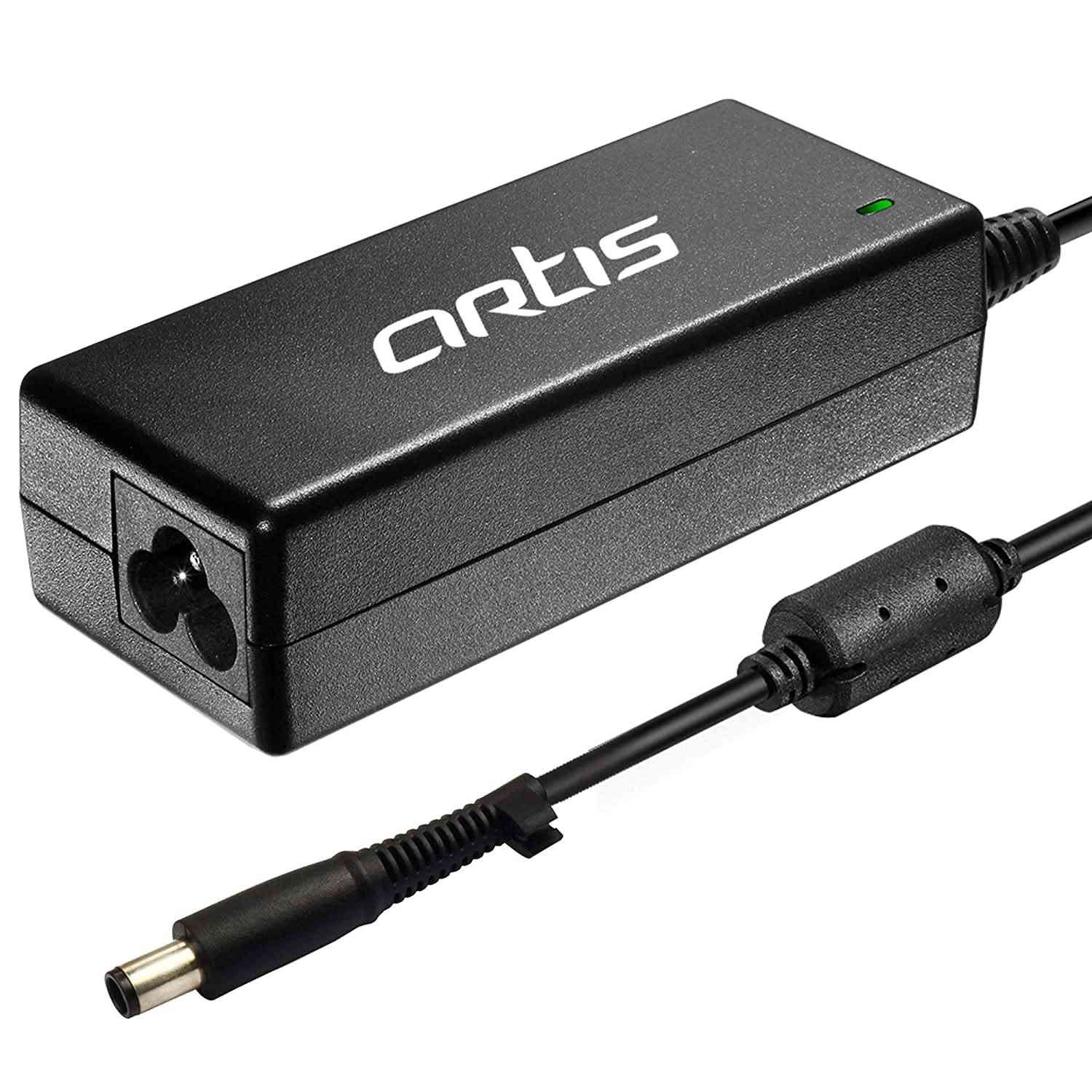 Adapter Artis AR0505 65Watt Laptop Charger with Power Cord, Compatible with HP Laptops, 18.5V / 3.5A, Pin Size: 7.4mm x 5.0mm (BIS Certified)
