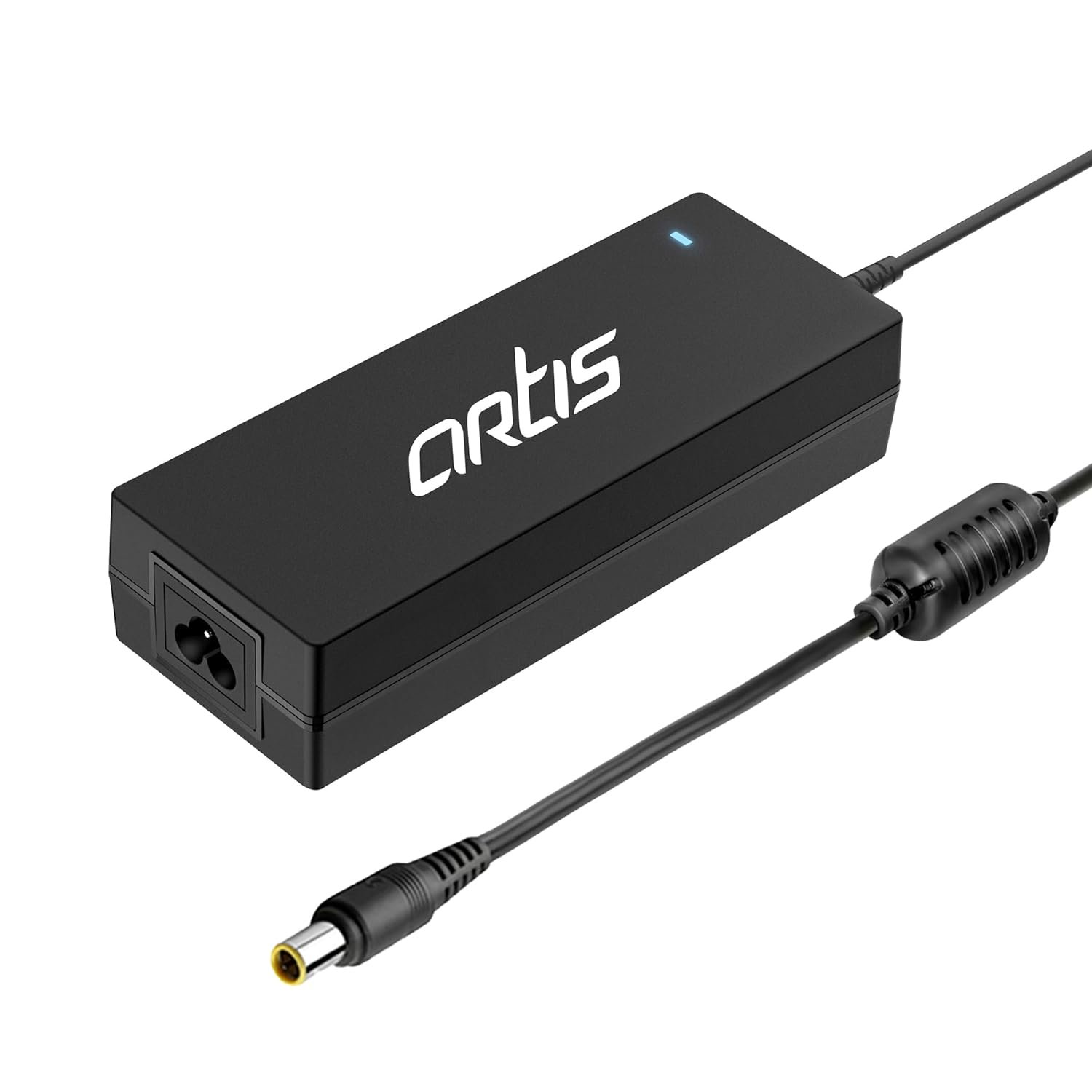 Adapter Artis AR0904 | 90 Watt Laptop Charger without Power Cord, Compatible With Lenovo Laptops, 20 V/4.5A, Pin: 7.9 x 5.5mm, (BIS Certified), Black