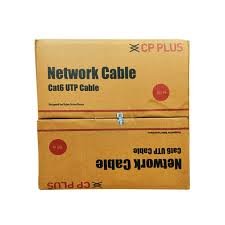 Cable CP Plus Cat6 4Pair UTP 305M CP-EUT-6TGLA-305 | Tangle Free, Compatible with Networking, Cctv, Grey