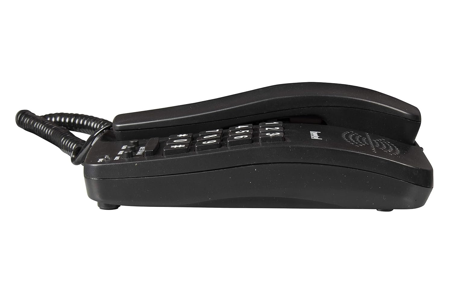 Landline Phone Beetel B15 | Corded, Ringer Volume Control, LED Ring Indication, Wall / Desk Mountable, Bold Buttons Design, Clear Call Quality, Mute / Pause / Flash / Redial Function | Black
