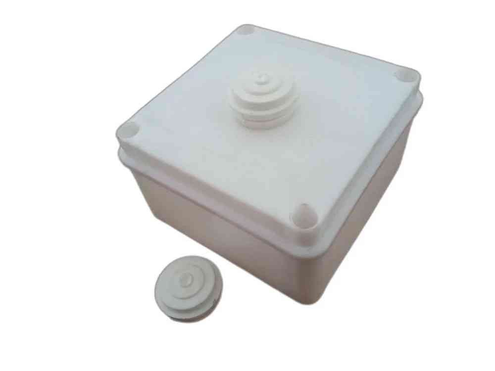 PVC Junction Box waterproof plastic 4" x 4" IP67 Box for Mounting CCTV Cameras | Virgin Quality,1st Grade Plastic Material