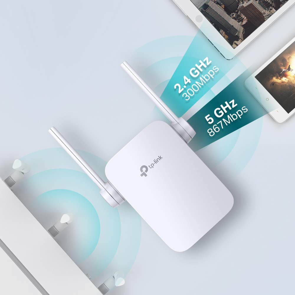 Range Extender TP-Link Archer RE305 | AC1200 WiFi, Up to 1200Mbps Speed, Dual Band Wireless Extender, Repeater, Signal Booster, Access Point| Easy Set-Up, Extends Internet Wi-Fi