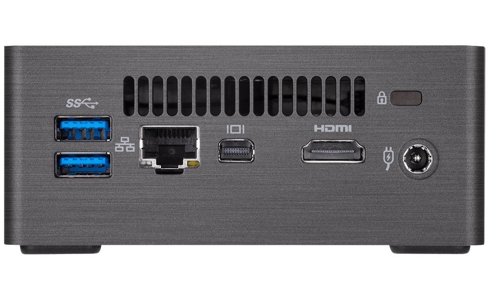 NUC Gigabyte Mini PC Brix GB-BRi7H-8550 Ultra Compact PC Kit Intel Core Quad Core i7-8550U Processor, HDMI Plus Mini Display Port Outputs, Dual Band Wi-Fi & Bluetooth 4.2, 2 x USB 3.0, 2xUSB 3.1, VESA Holder