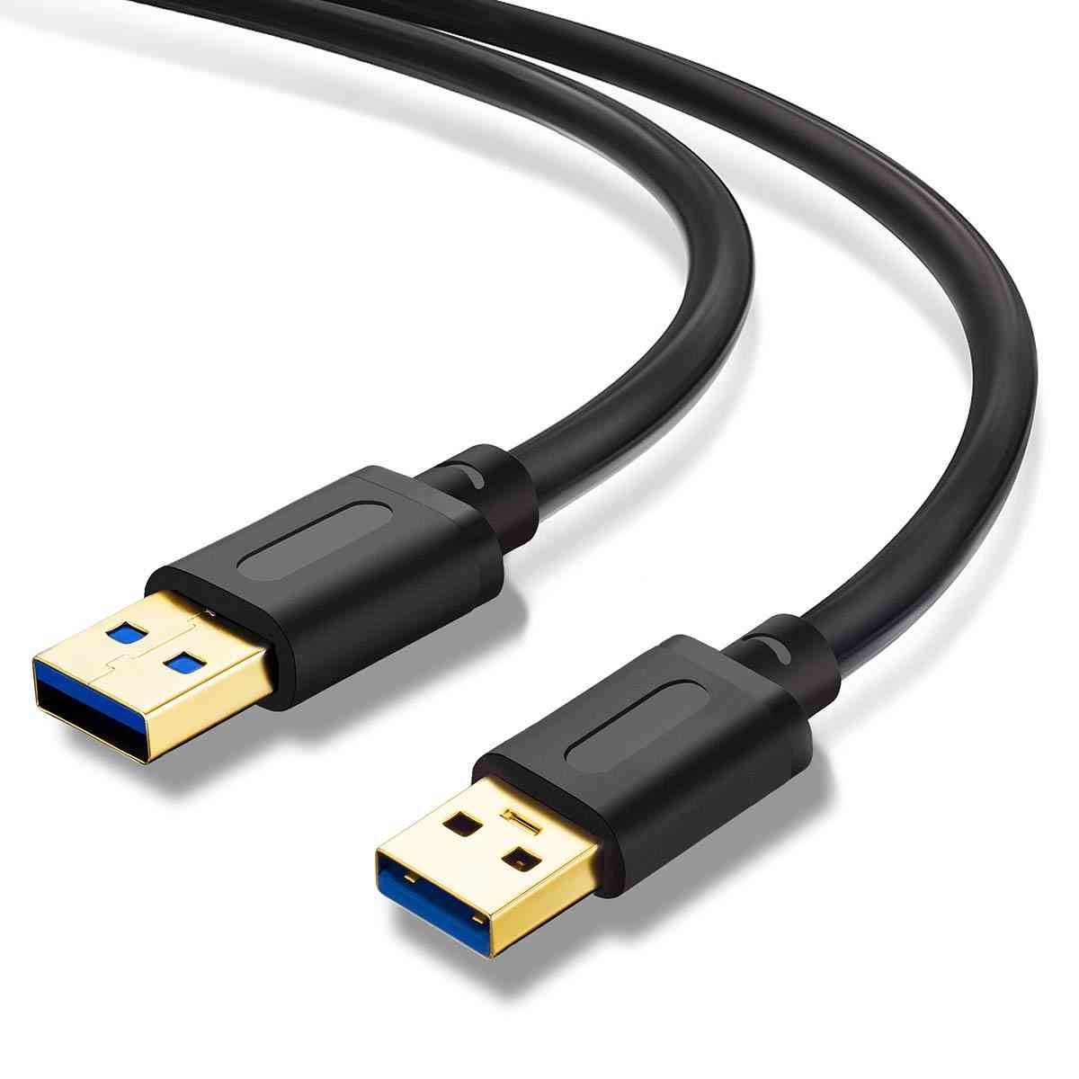 Cable Dier Berlin USB 2.0 Male To Male 5M | Gold Plated Connectors, Fully Compatible With All USB B Port Scanner or Printer, 1 Year Warranty, Black