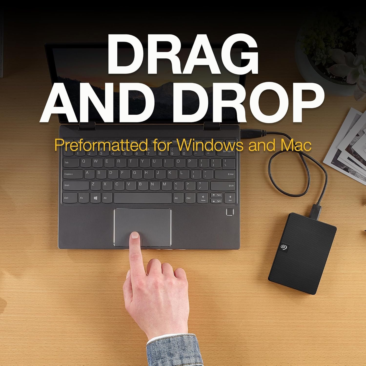 Harddisk Seagate Expansion 1TB External, USB 3.0 for Windows and Mac with 3 yr Data Recovery Services STKM1000400