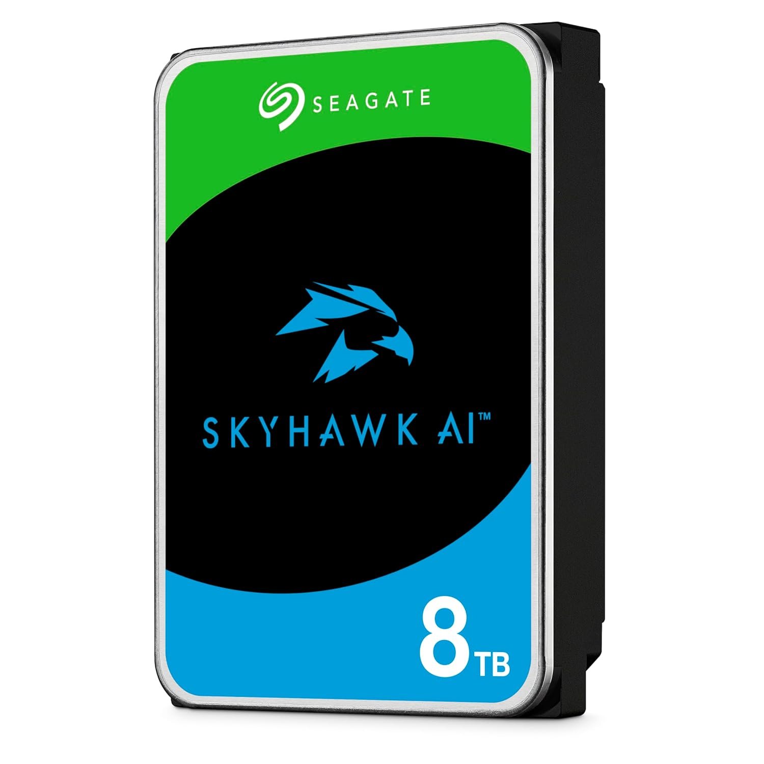 Harddisk Seagate Skyhawk AI 8tb Video Internal Hard Drive HDD 3.5 Inch SATA 6Gb/s 256MB Cache for DVR, NVR, Security Camera System (ST8000VE001)