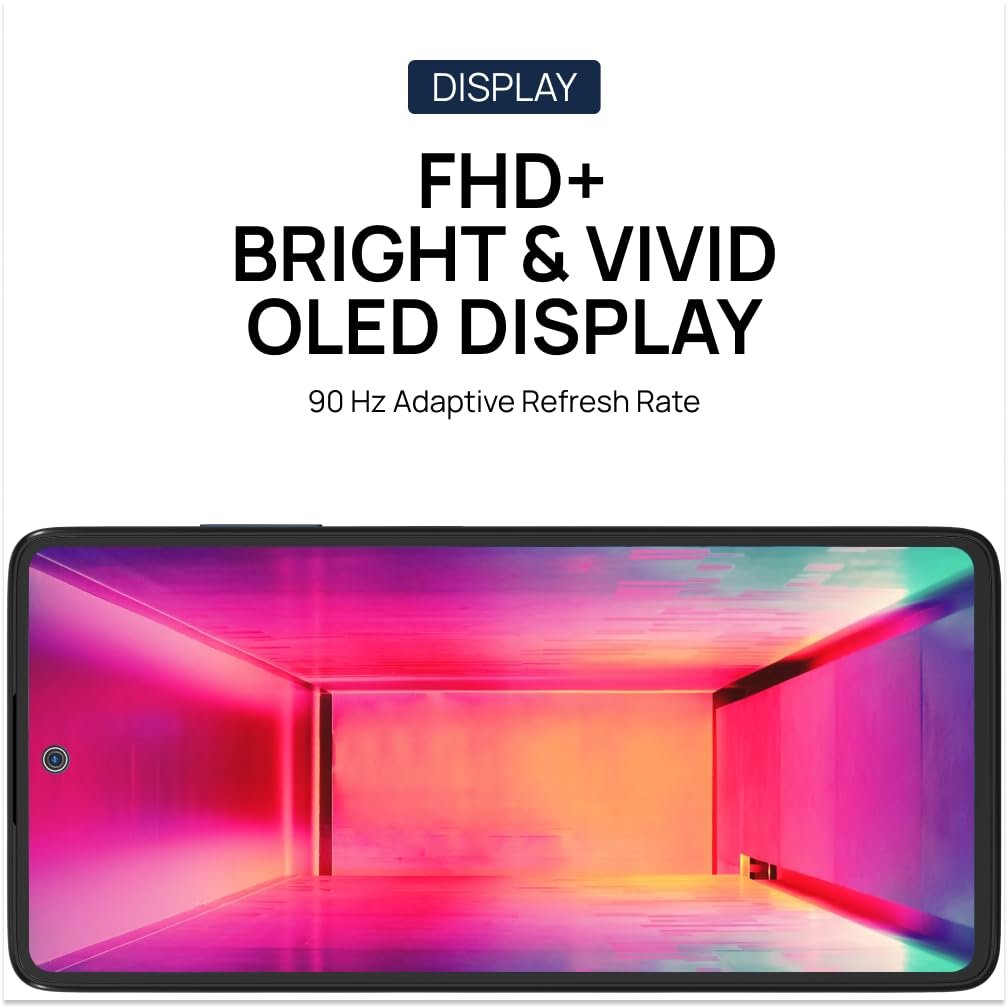 Smartphone HMD CREST 5G TA-1642 DS | Segment First 50 MP Selfie Camera, 50 MP Dual Rear AI Camera, FHD+ OLED Display, 6GB RAM & 128GB Storage, Android 14, 33W Fast Charger in Box, Midnight Blue
