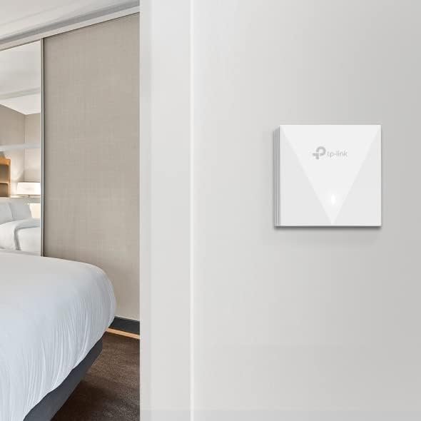 Access Point Net TP-Link Omada AX3000 Wall Plate Wi-Fi 6 Access Point EAP650-Wall | Higher Network Efficiency, Complete In Room WiFi Coverage, Gigabit Port, Centralized Cloud Management, Secure Guest Network, White