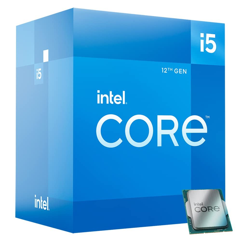 Cpu Intel® Core i5-12400 Desktop Processor | 12th Gen, 65W, 6 Cores upto 4.4 GHz, 18MB Cache, 12 Threads, Supports DDR5 and DDR4 RAM, LGA1700 Socket, Compatible Motherboard Intel 6xx Series Chipset