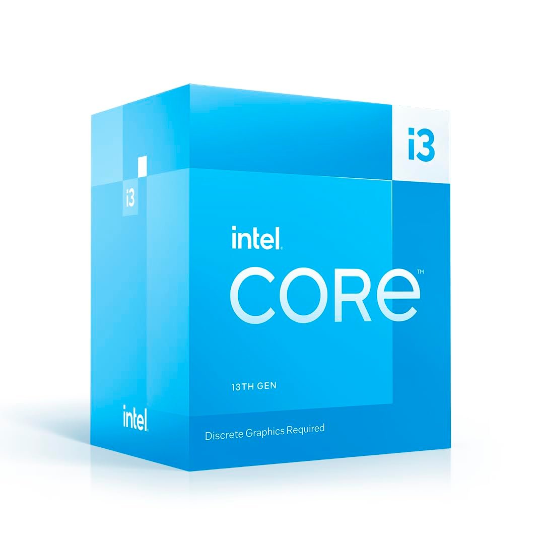 Cpu Intel Core I3-13100F | 13th Gen, 12M Cache, up to 4.50 GHz, LGA1700 Socket, Compatible Motherboard Intel 6xx or 7xx Series Chipset Boards, Discrete Graphics Required