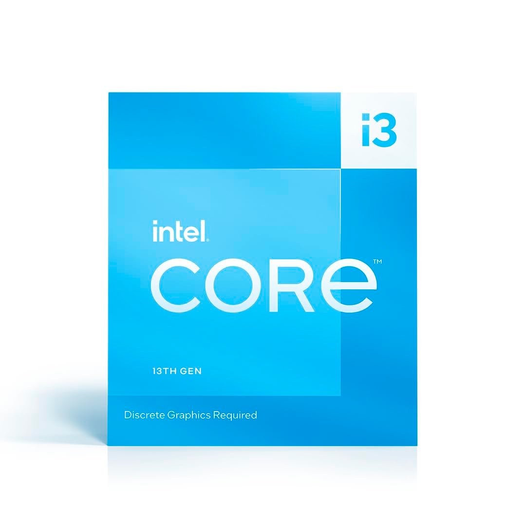 Cpu Intel Core I3-13100F | 13th Gen, 12M Cache, up to 4.50 GHz, LGA1700 Socket, Compatible Motherboard Intel 6xx or 7xx Series Chipset Boards, Discrete Graphics Required