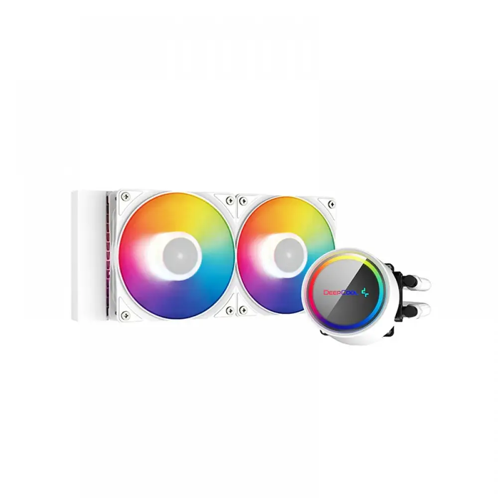 CPU Liquid Cooler DP-H12CF-GL240-ARGB-WH | Used for Gaming Machines, Deepcool Gammaxx L240, White