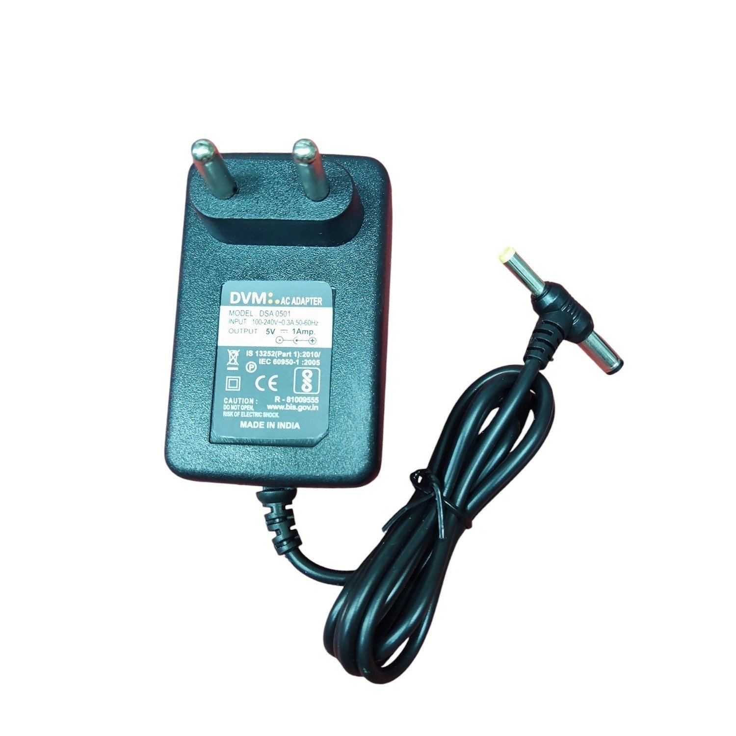 Power Adapter DVM 12V 1.5 AMP DC + SONY PIN | Over Current, Over Voltage & Short Circuit Protection, SMPS Adapter, Black