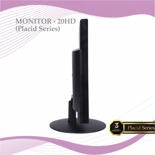 Monitor Zebion 20" HD PRO (Placid Series) | 3 years warranty, LED, 5ms Fast Response Time, 17 Million Display Colors, 1600 x 900 Max Resolution, HDMI, VGA, 4 Wall Mount points