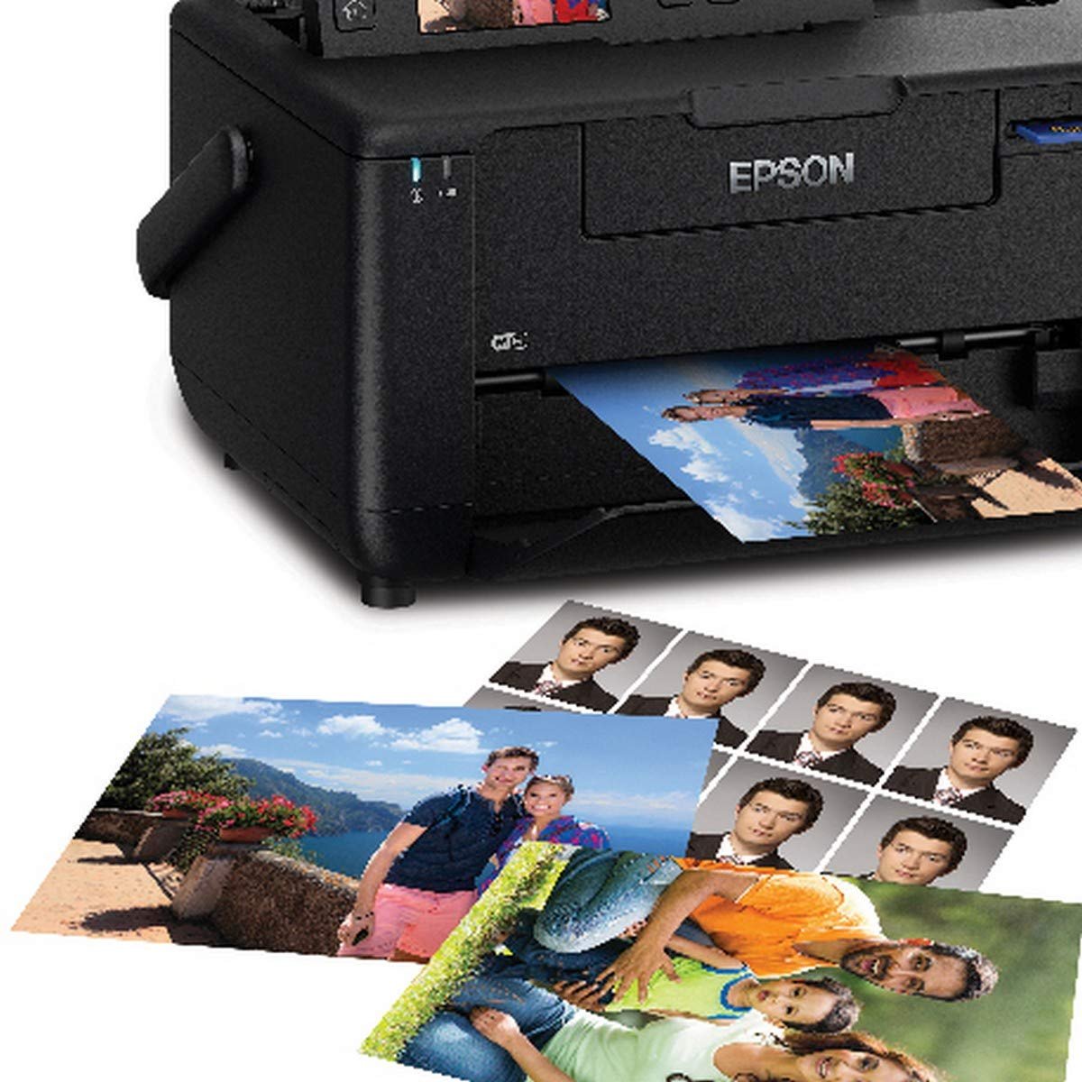 Printer Epson PictureMate PM520 WiFi  Photo Colour Printer, Print Resolution Upto 5760dpi, Rechargeble Battery Option, Lightweight & Portable, Black